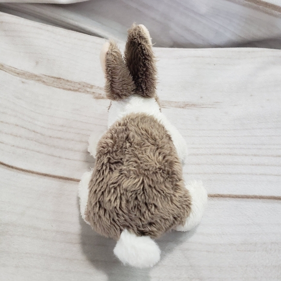 Folkmanis Mini Bunny Rabbit Plush Finger Puppet Brown White 5 Inch 2016 - Picture 6 of 10
